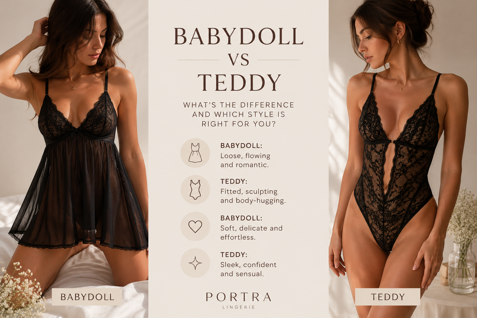 Babydoll vs Teddy: What’s the Difference and Which Lingerie Style Is Right for You?