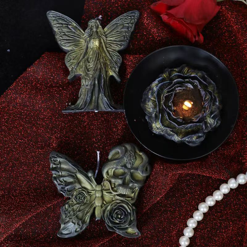 Gothic Low-Temperature Candle – Cross & Bloom Collection