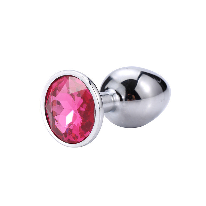Metal Jewel Plug – 3 Sizes with Crystal Base