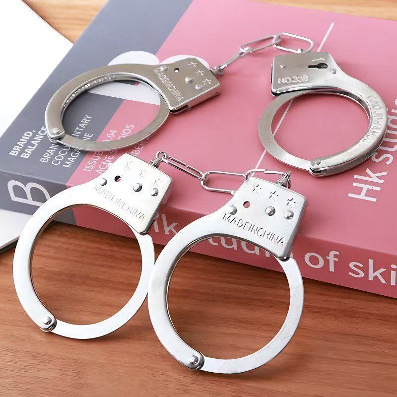 Classic Stainless Steel Handcuffs for Roleplay & Cosplay