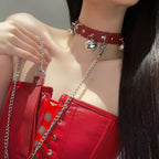 Bow Collar / Bell Collar with Detachable Leash