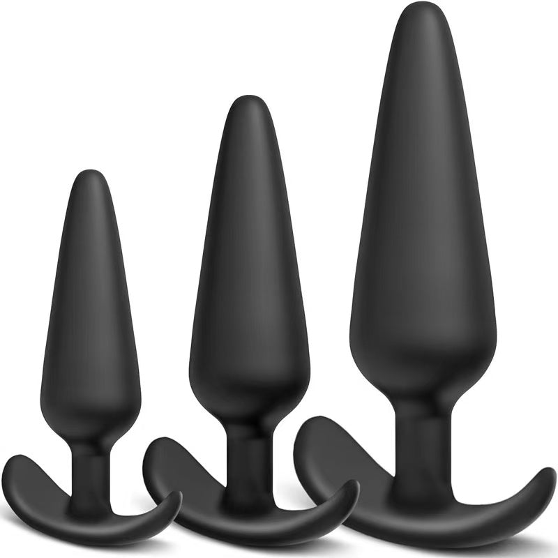 3-Piece Silicone Training Plug