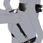 Bondage Waist, Thigh & Wrist Restraint Harness Set