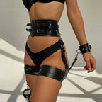 Bondage Waist, Thigh & Wrist Restraint Harness Set