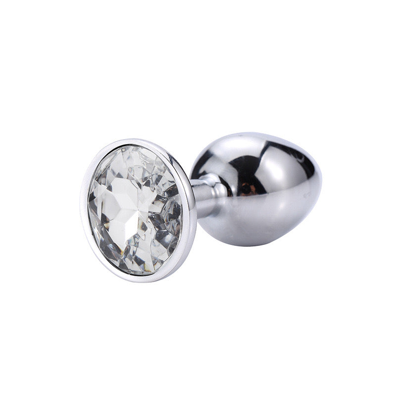 Metal Jewel Plug – 3 Sizes with Crystal Base