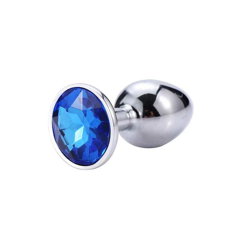 Metal Jewel Plug – 3 Sizes with Crystal Base